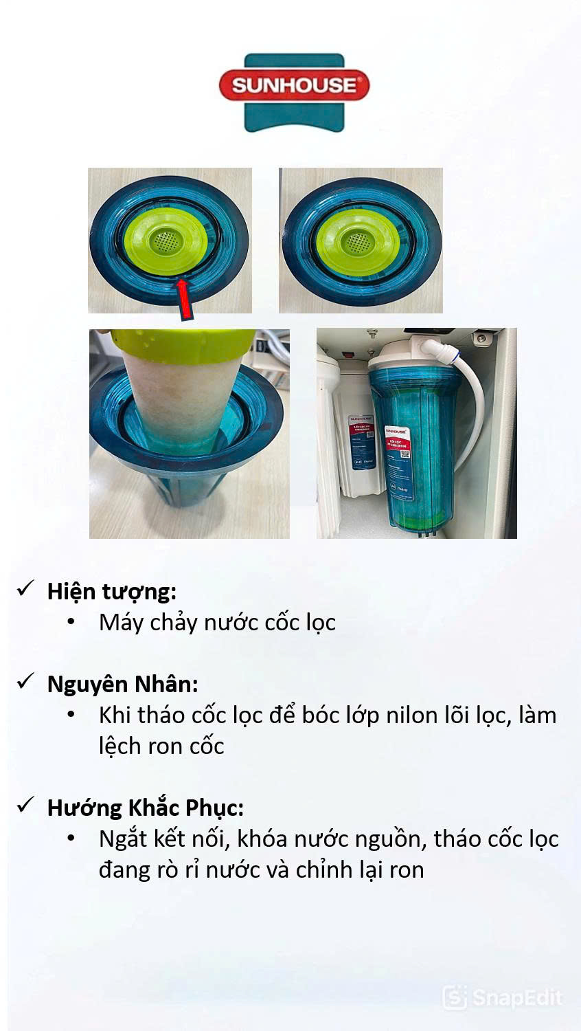 chảy nước cốc lọc sau khi thay lõi.jpg